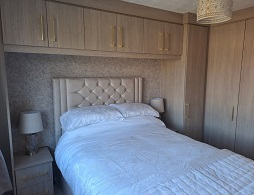 Finished bedroom painting and decorating work